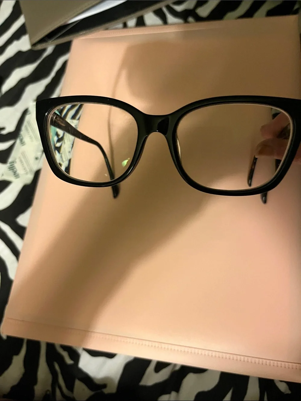 Fendi Black Rectangular Women's Eyeglasses
